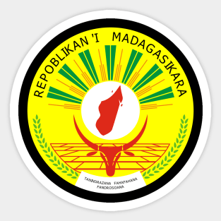 Republic of Madagascar Sticker